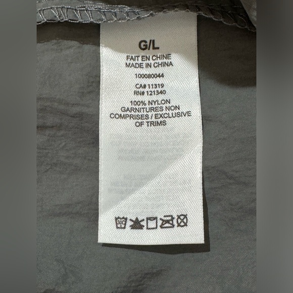 Garage Grey Nylon Parachute Lightweight Baggy Cargo Pants. Large. - Picture 4 of 7